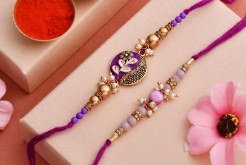 Buy Set Of 2 Rakhis Online Delivery in India